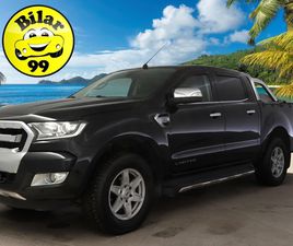 FORD RANGER DOUBLE CAB 3,2TDCI 200 HV LIMITED 4X4 * VETOKOUKKU / PERUUTUSKAMERA / LOHKOLÄMMITIN / LÄMM. TUULILASI / NAHKASISUSTA * - REKISTERÖITY PAKETTIAUTOKSI