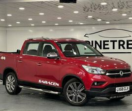 2018 SSANGYONG MUSSO 2.2D SARACEN PICKUP DOUBLE CAB 4DR DIESEL MANUAL 4WD EURO 6 (181 PS) PICK UP...