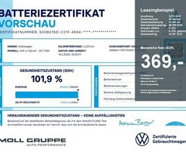 VOLKSWAGEN GOLF GTE 1.5 EHYBRID DSG ACC AHK AUT FLA HUD