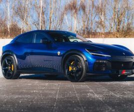 FERRARI PUROSANGUE BLU TOUR DE FRANCE PANO TRAVEL SET SHIELDS