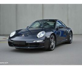 PORSCHE 911 TARGA 4S (997.1) - AM2007 - GRIS ATLAS / FULL CUIR GRIS PIERRE - TIPTRONIC, JA19' TURBO, RÉGULATEUR, SIÈGES SPORT ADAPTATIFS - SUIVI PORSCHE EXCLUSI