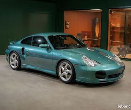 PORSCHE 911 TYPE 996 TURBO 3.6 I BVM6 420CH WIMBLEDON GREEN + LIGNE CARGRAPHIC + BAQUETS CARBONE + BOSE + T-O