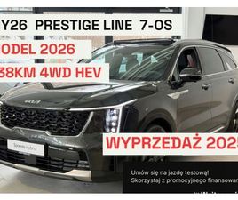 KIA SORENTO PRESTIGE LINE WERSJA MY2026, HEV 238KM AUTOMAT DOSTEPNY OD REKI