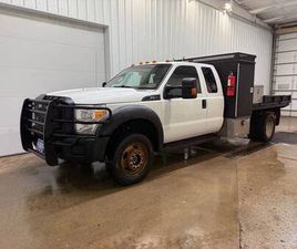 2015 FORD F550 SUPER CAB FLATBED, DUALLY 4D 4X4, 6.8 L GAS, 89K MILES