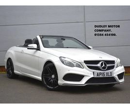 MERCEDES CLASSE E E 400 MERCEDES-BENZ E CLASS 3.5 E400 V6 AMG LINE CABRIOLET 2DR PETROL G-TRONIC+ EURO 6 (S/S) (333 PS) SOFT TOP 2015, 82032 MILES, £13495 - 33200876 - EXCHANGEANDMART.