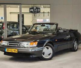 SAAB 900 CABRIO 2.0 SE ZWART LEER - NETTE KAP — SAAB — MARKTPLAATS