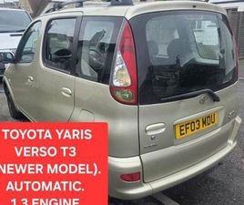 TOYOTA, YARIS VERSO, AUTOMATIC