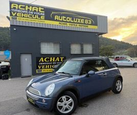 MINI CABRIO ONE MINI ONE COOPER CABRIOLET 1.6 I 115 CV GARANTIE