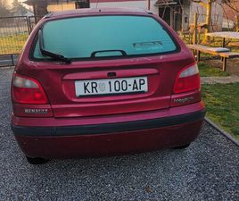 RENAULT MEGANE 2000. 183.000KM, I.VLASNIK, GARAZIRAN, REGISTRIRAN GODINU DANA