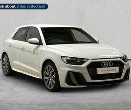 AUDI A1 1.0 TFSI 30 S LINE SPORTBACK 5DR PETROL MANUAL EURO 6 (S/S) (116 PS)