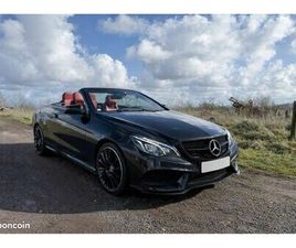 MERCEDES CLASSE E CABRIO E 350 MERCEDES E 350 CDI CABRIOLET AMG LINE – FULL BLACK / CUIR ROUGE – FULL OPTIONS