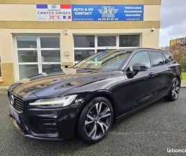 VOLVO V60 VOLVO V60 R-DESIGN B4 197CH MHEV GEARTRONIC 8 (520E/MOIS) - SUIVI VOLVO ACC FULL BLACK