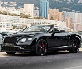 BENTLEY CONTINENTAL GTC SPEED CABRIOLET W12 635 CV PHASE II BLACK EDITION - MONACO