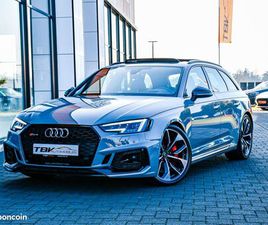 AUDI RS4 2.9 V6 TFSI 450 CH NARDO RS DESIGN TOIT PANO MATRIX BEAM ACC HUD HIFI B&O CAMERA 360° PACK RS DYNAMIQUE CUIR NAPPA – SUPERBE CONFIGURATION