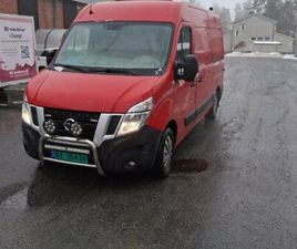 NISSAN NV400 2017 MODELL – 170HK – VERKSTEDINNREDNING – 84 300 KM – HENGERVEKT 2500 KG
