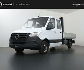 MERCEDES-BENZ SPRINTER 314 CDI | L3 | DUBBELE CABINE | OPEN LAADBAK |7-PE 7-PERSOONS | TREKHAAK | KUNSTLEDEREN BEKLEDING | BLUETOOTH | AIRCO | LEDEREN STUURWIEL