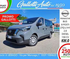 NISSAN PRIMASTAR L1H1 BUS 8 POSTI+IVA-PROMO GALLO