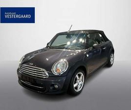 MINI COOPER 1,6 CABRIOLET - 104.900 KR