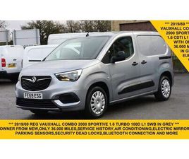 2019 VAUXHALL COMBO 2000 1.6 TURBO D 100PS H1 SPORTIVE VAN PANEL VAN DIESEL MANUAL