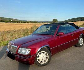 MERCEDES CLASSE E CABRIO E 220 MERCEDES BENZ E 220 W124 CABRIO IN ROT LEDER SCHALTER