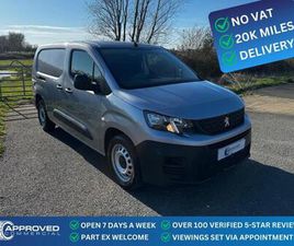 2023 PEUGEOT PARTNER (73) NO VAT! 1.5 BLUE HDI 100 L2 LWB PROFESSIONAL PREMIUM+ XL EURO 6 ULEZ PA...