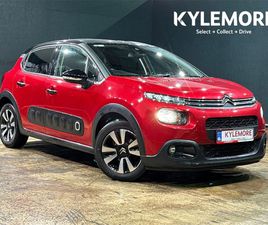 2019 CITROEN C3 1.2 AUTOMATIC - RED/BLACK TWO TONE - FACTORY ALLOYS - REVERSE CAMERA - MULTI FUNCTION STEERING WHEEL - CRUISE CONTROL