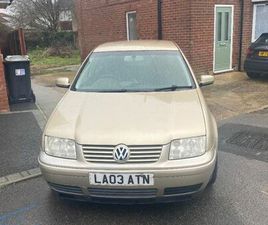 VOLKSWAGEN, BORA, SALOON, 2003, MANUAL, 1984 (CC), 4 DOORS