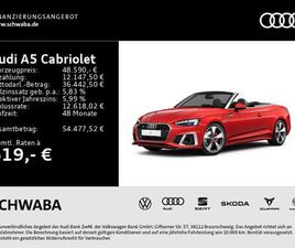 CABRIOLET 40 TFSI 2X S LINE QUATTRO S TRONIC