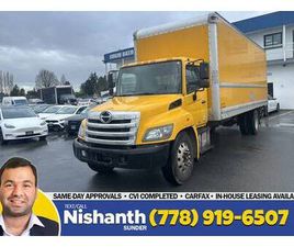 2016 HINO 338 26’ BOX + LIFTGATE + HYDRAULIC BRAKE + RELIABLE