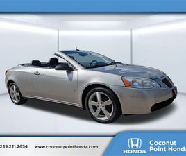 USED 2008 PONTIAC G6 GT W/ SPORT PACKAGE ESTERO FL 33928