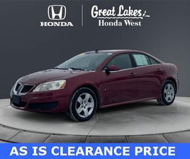USED 2009 PONTIAC G6 SEDAN W/ PREFERRED PACKAGE ELYRIA OH 44035