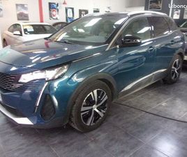PEUGEOT 3008 II PHASE 2 HYBRID4 300 CH GT PACK EAT8 01/21 40MKM 4 ROUES MOTRICES 1°M /FRANCE CARPLAY/GPS/TEL/JA18/ANGLES MORT/CAMERA+RADARS/REGUL ADAPT/COFFRE E