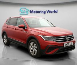 VOLKSWAGEN TIGUAN ALLSPACE 1.5 TSI LIFE SUV 5DR PETROL MANUAL EURO 6 (S/S) (150 PS) THIRD ROW SEATS,ADAPTIVE CRUIS SUV 2022, 13611 MILES, £20600 - 33220237 - EX