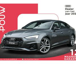 AUDI A5 SPORTBACK 40 TFSI 204PK S-TRONIC S EDITION | LEDEREN SPORTSTOELEN | ACHTERUITRIJCAMERA | STOELVERWARMING | KEYLESS | DODEHOEK SENSOR | APPLE CARPLAY & A