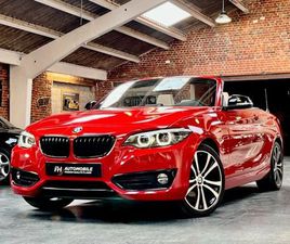 BMW SÉRIE 2 CABRIOLET 218I SPORT LINE PREMIÈRE MAIN ROUGE MELBOURNE HISTORIQUE COMPLET ÉTAT EXCEPTIONNEL