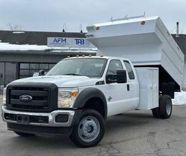 2015 FORD F550 4X4 DUMP BODY CHIPPER TRUCK