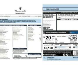 NEW 2026 MASERATI GRANCABRIO MODENA