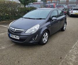 VAUXHALL CORSA 2012 VAUXHALL CORSA 1.3TD EXCLUSIV (95PS) (START/STOP) 5D