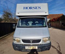 VAUXHALL MOVANO HORSEBOX HORSE BOX