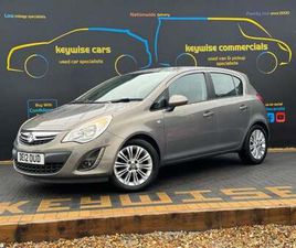 VAUXHALL CORSA 2012 VAUXHALL CORSA 1.4 SE 5DR AUTO HATCHBACK PETROL AUTOMATIC