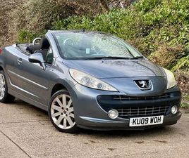 PEUGEOT 207 CC 2009 PEUGEOT 207 CC 1.6 16V GT CONVERTIBLE *NEW MOT*