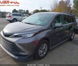 TOYOTA SIENNA 2023 TOYOTA SIENNA LE AWD 8-PASSENGER 2.5 BENZYNA 189KM