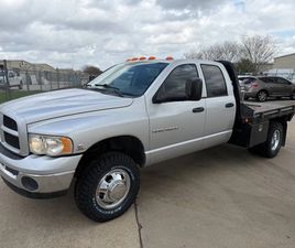 2005 DODGE RAM 3500 4X4 G56 MANUAL FLATBED 5.9L CUMMINS H.O DIESEL