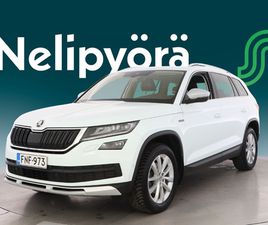 SKODA KODIAQ 1,4 TSI 4X4 SCOUT DSG AUTOM. - | 1OM. SUOMI-AUTO | CANTON | KOUKKU | PA-TOIMINEN LISÄLÄMMITIN | ADAPT.VAKKARI | MUISTIPENKIT | - S-ETUKORTILLA BONU