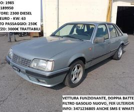 OPEL SENATOR DIESEL 1985 FUNZIONANTE