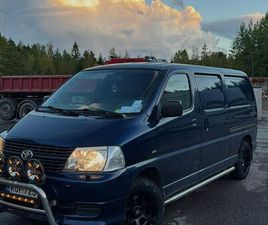 HIACE VAN 2.5TD ** LÄPIJUOSTAVA / ALV / KOUKKU / LOHKO+SISÄ / RUOSTESUOJATTU! / VANEROITU / KOUKKU / HIFIT / PUTKET **