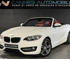 BMW SERIE 2 CABRIOLET 218I SPORT 136CH BVM6 1ER MAIN SIEGES CUIR CAMERA KEYLESSGO ETAT EXCEPTIONNEL