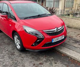 VAUXHALL ZAFIRA 2015 VAUXHALL, ZAFIRA TOURER, 1.4T 62K FSH