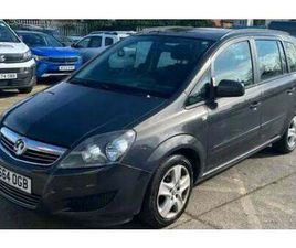 2014 VAUXHALL ZAFIRA EXCLUSIVE MPV PETROL MANUAL