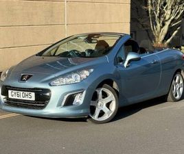 2011 PEUGEOT 308 1.6 THP 156 ACTIVE 2DR CONVERTIBLE PETROL MANUAL